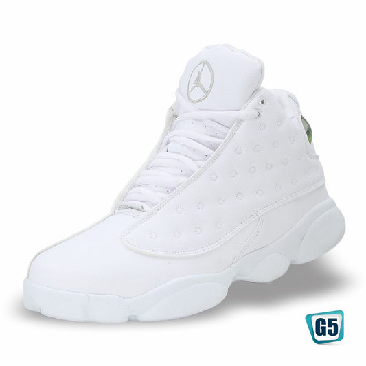 CALZADO URBANO REPLICA JORDAN RETRO R13YM COLOR ALL WHITE