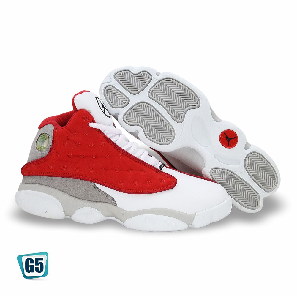 CALZADO URBANO REPLICA JORDAN RETRO R13YM COLOR GYM RED