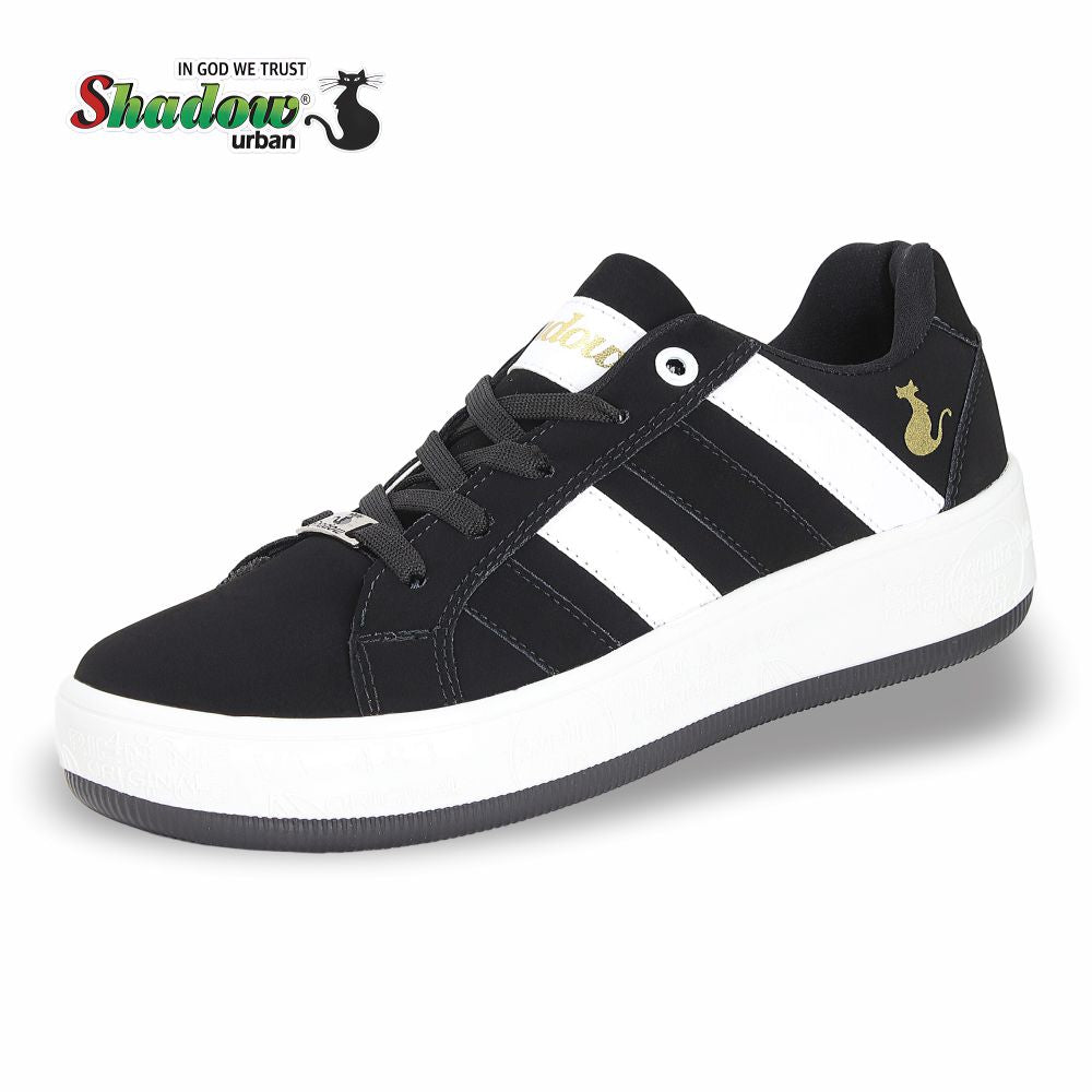 CALZADO URBANO ESTILO 3076 COLOR BUCK NEGRO BLANCO