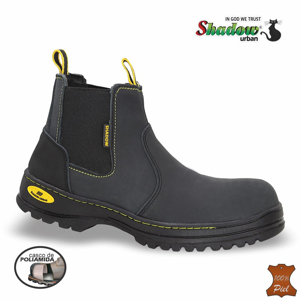 CALZADO DE SEGURIDAD CASCO POLIAMIDA MODELO 4058 COLOR NOBUCK NEGRO