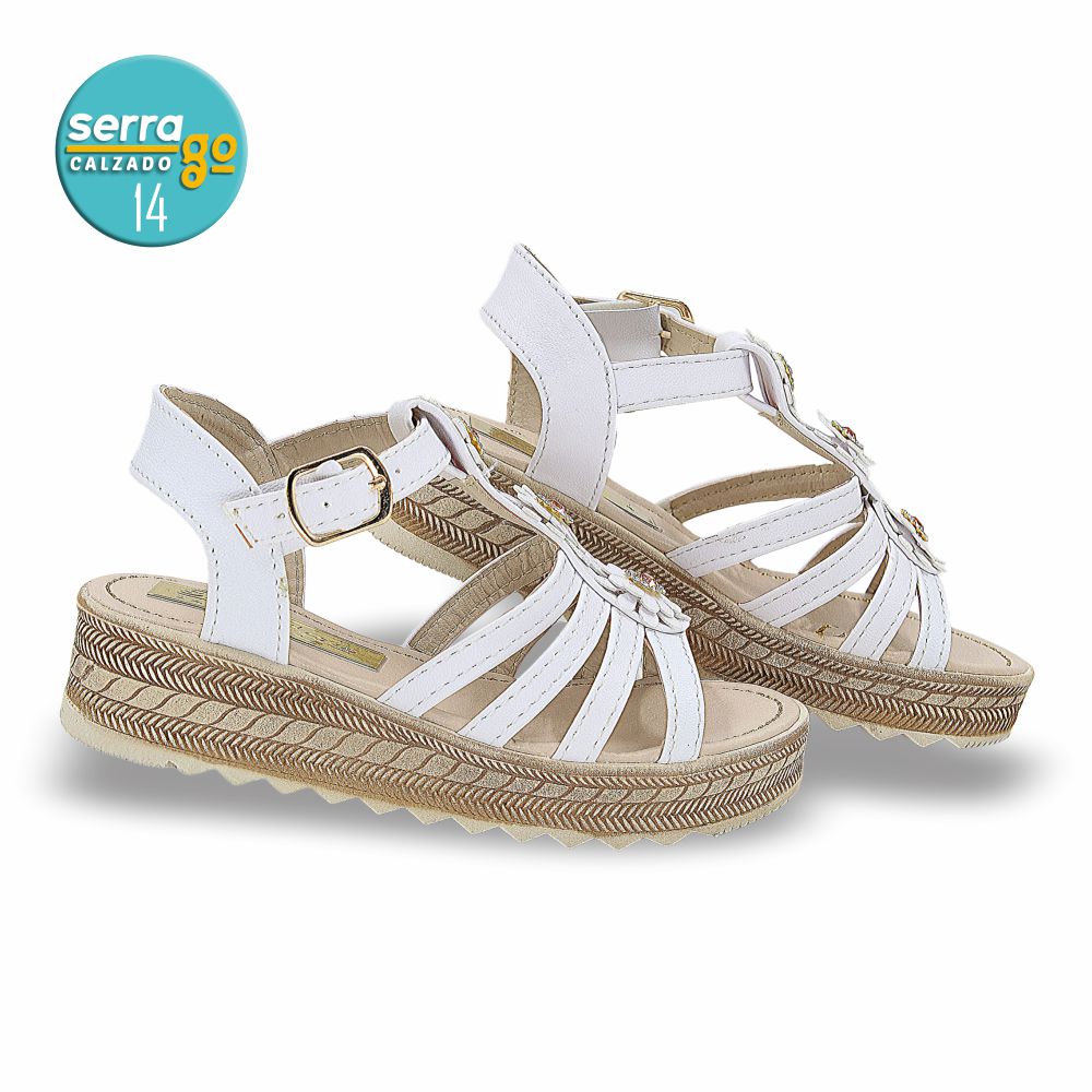SANDALIA INFANTIL ESTILO 317 COLOR BLANCO