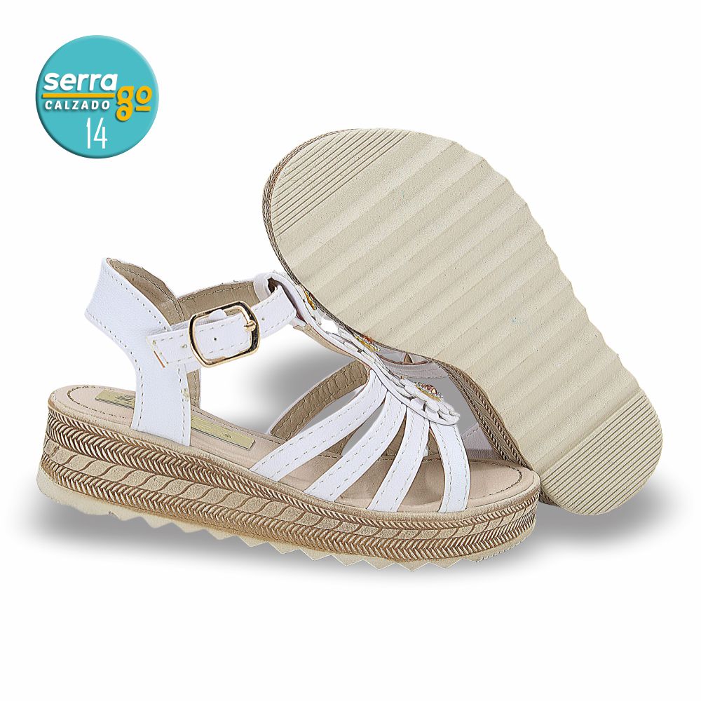 SANDALIA INFANTIL ESTILO 317 COLOR BLANCO