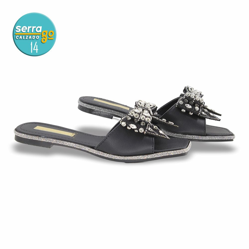 SANDALIA FLAT MOD. 10 COLOR NEGRO
