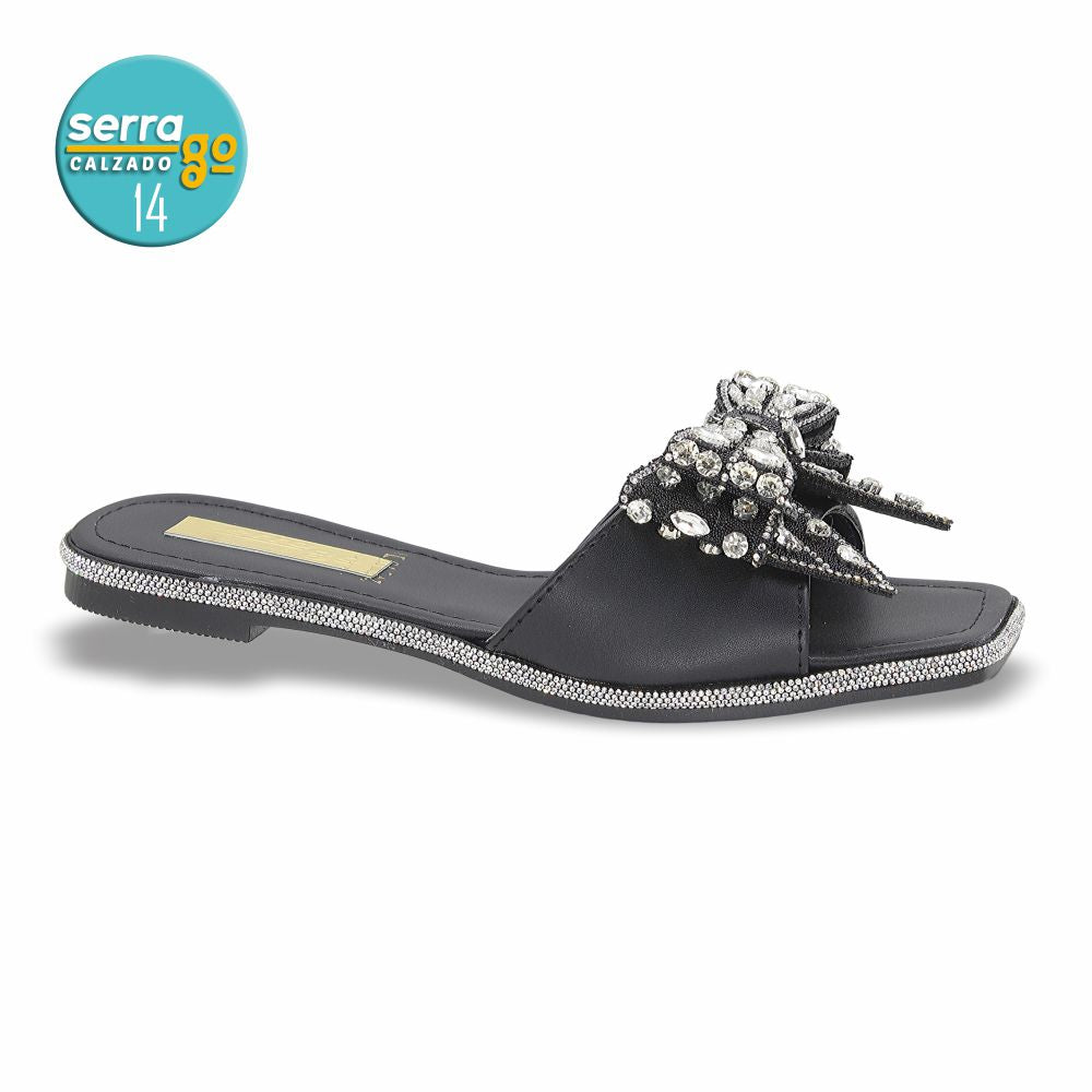 SANDALIA FLAT MOD. 10 COLOR NEGRO