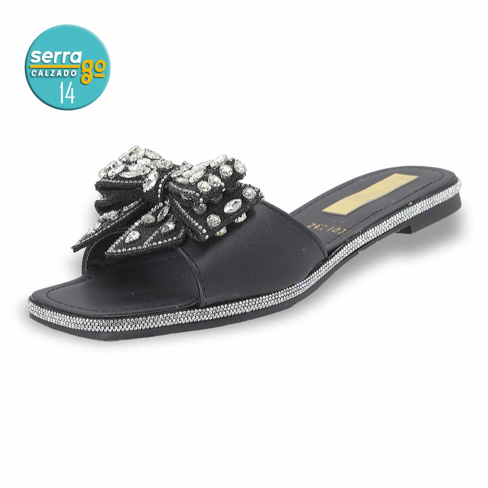 SANDALIA FLAT MOD. 10 COLOR NEGRO