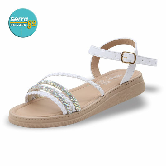SANDALIA CASUAL DAMA ESTILO 4110 COLOR BLANCO TORNASOL