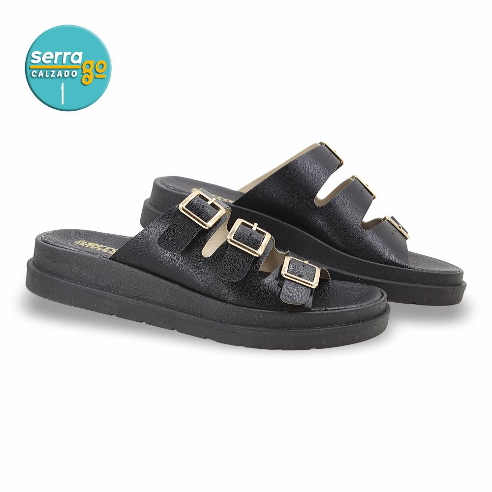 SANDALIA DAMA ESTILO 2503 COLOR NEGRO