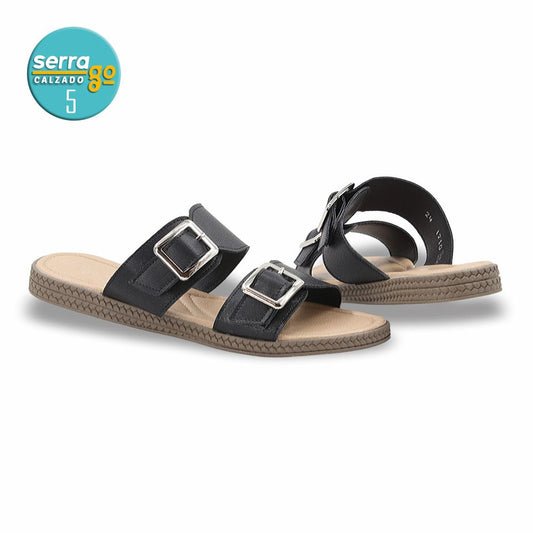 SANDALIA DAMA ESTILO 1210 COLOR NEGRO