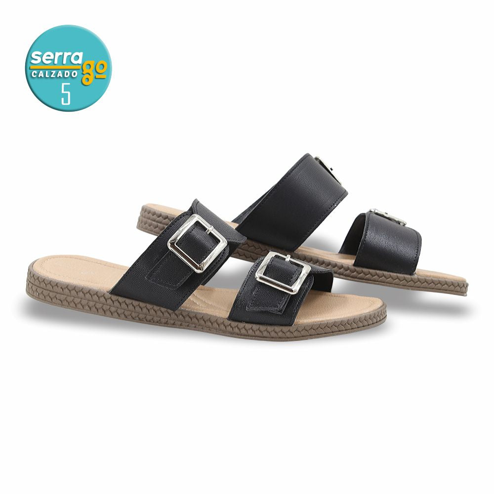 SANDALIA DAMA ESTILO 1210 COLOR NEGRO