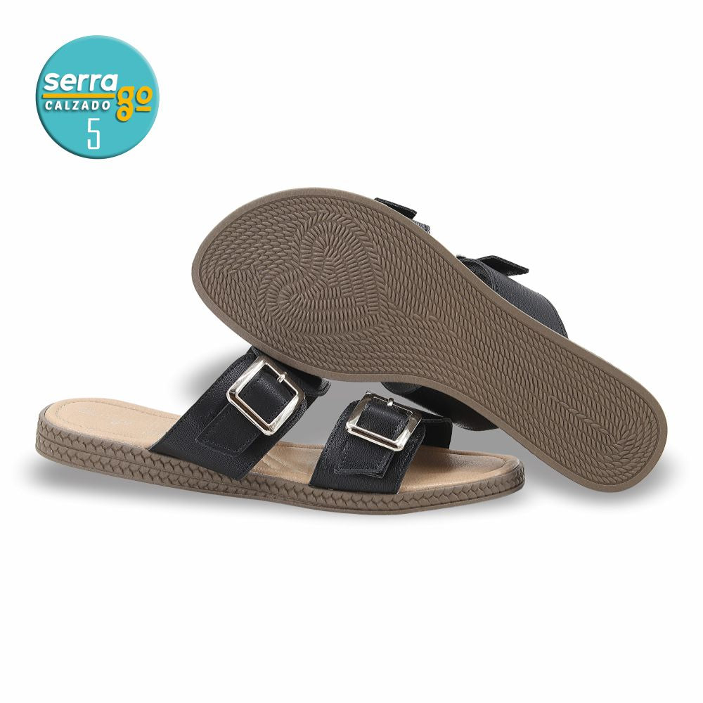 SANDALIA DAMA ESTILO 1210 COLOR NEGRO