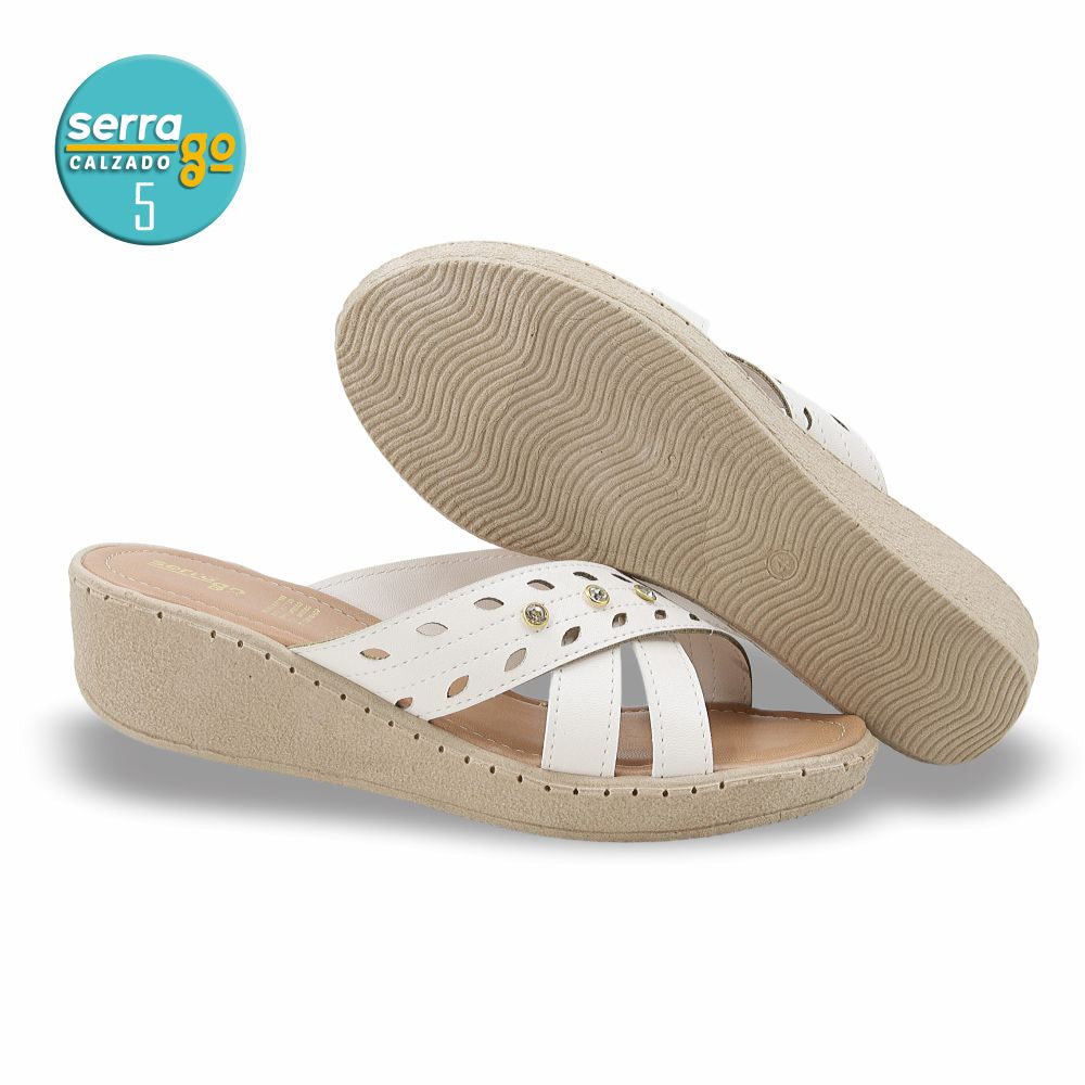 SANDALIA CONFORT DAMA ESTILO 55 COLOR LATTE