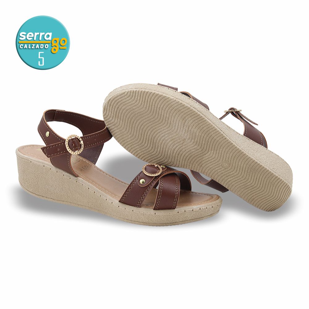 SANDALIA CASUAL DAMA ESTILO 56 COLOR COMINO