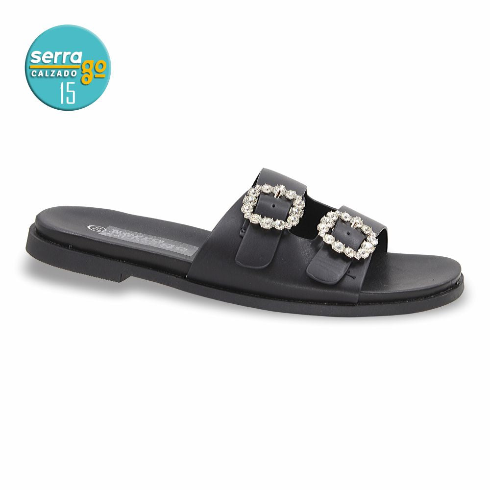 SANDALIA FLAT MOD. 722 COLOR NEGRO