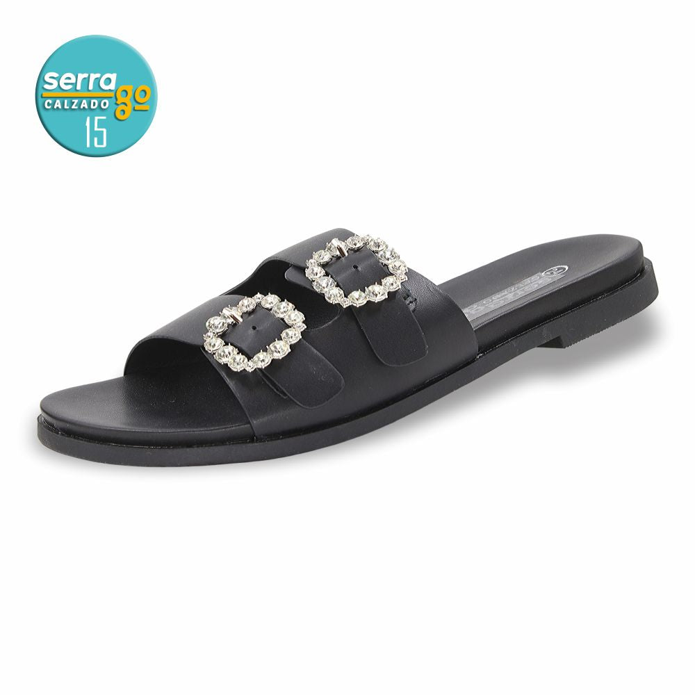 SANDALIA FLAT MOD. 722 COLOR NEGRO