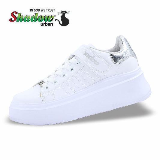 CALZADO URBANO ESTILO 4077 COLOR BLANCO / PLATA