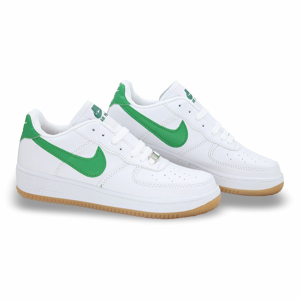 CALZADO URBANO REP NIK AIR FORC 505-11 COLOR BLANCO VERDE