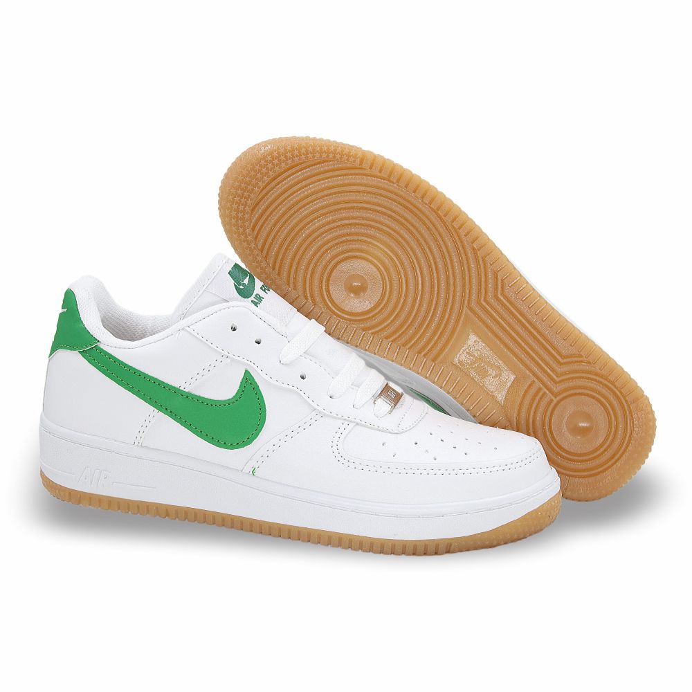 CALZADO URBANO REP NIK AIR FORC 505-11 COLOR BLANCO VERDE