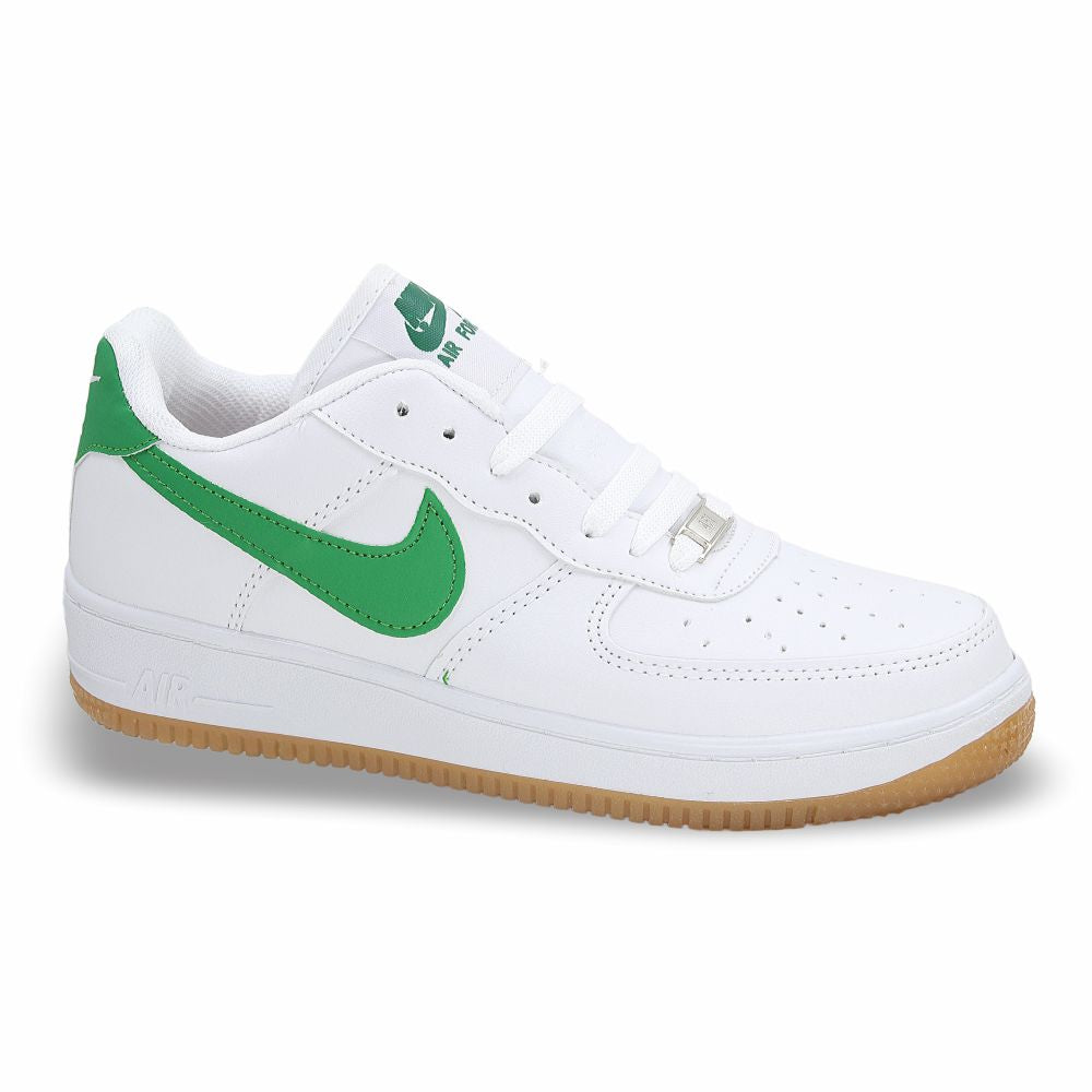 CALZADO URBANO REP NIK AIR FORC 505-11 COLOR BLANCO VERDE