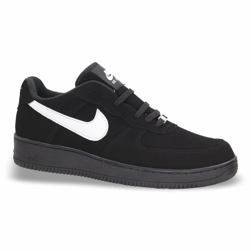 CALZADO URBANO REP NIK AIR FORC 505-1 COLOR NOBUCK NEGRO BLANCO