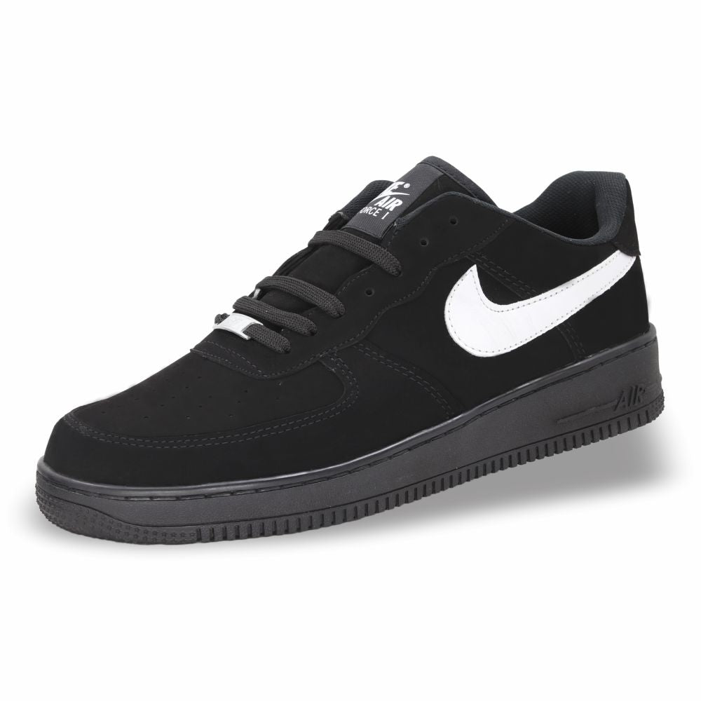 CALZADO URBANO REP NIK AIR FORC 505-1 COLOR NOBUCK NEGRO BLANCO