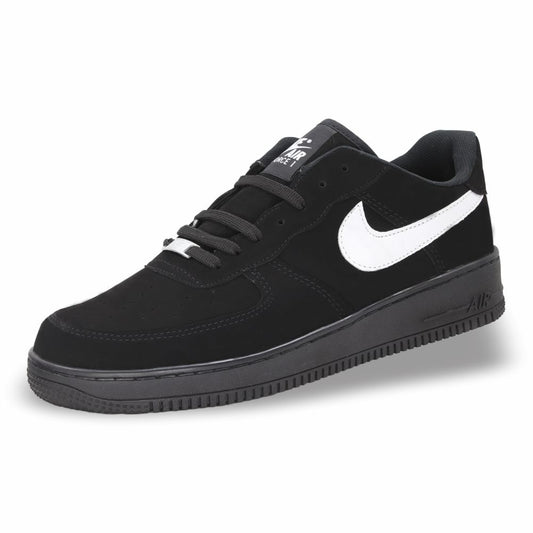 CALZADO URBANO REP NIK AIR FORC 505-1 COLOR NOBUCK NEGRO BLANCO