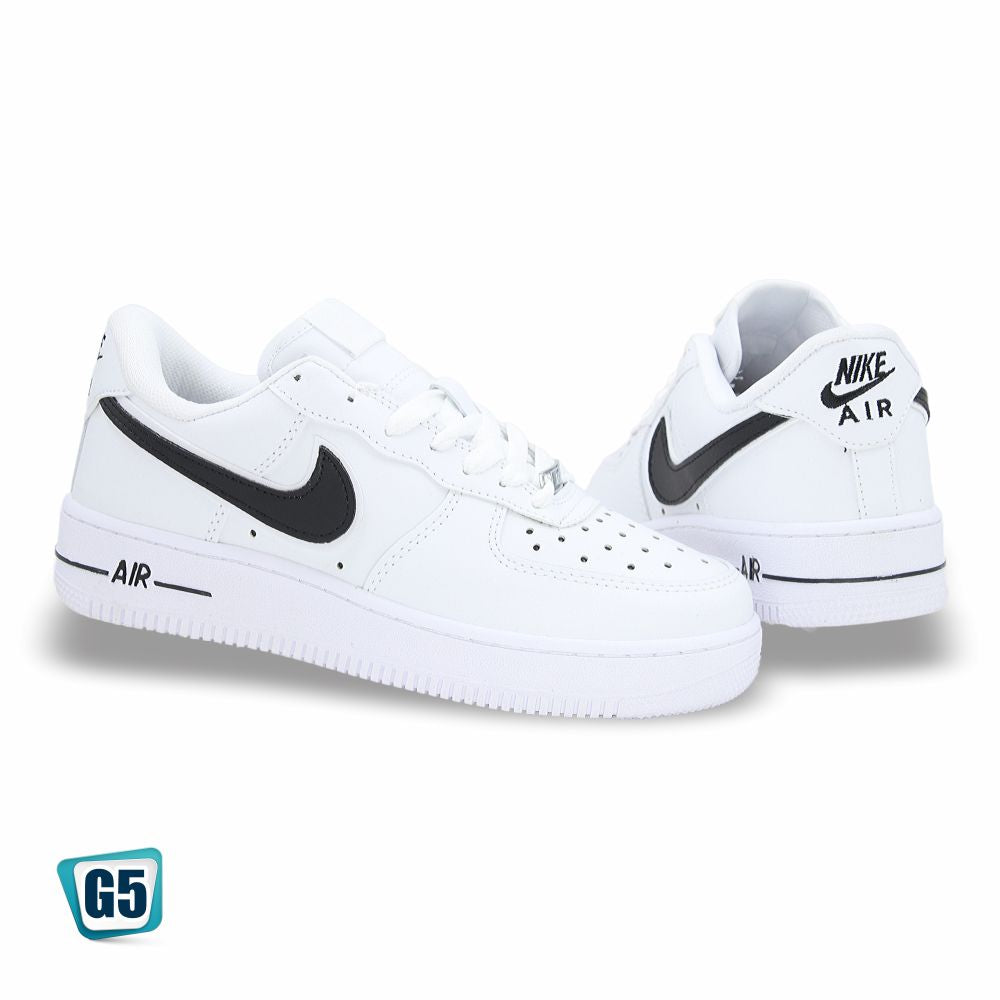 CALZADO URBANO REP NIK AIR FORC AF1MA-6 COLOR BLANCO NEGRO FOOT