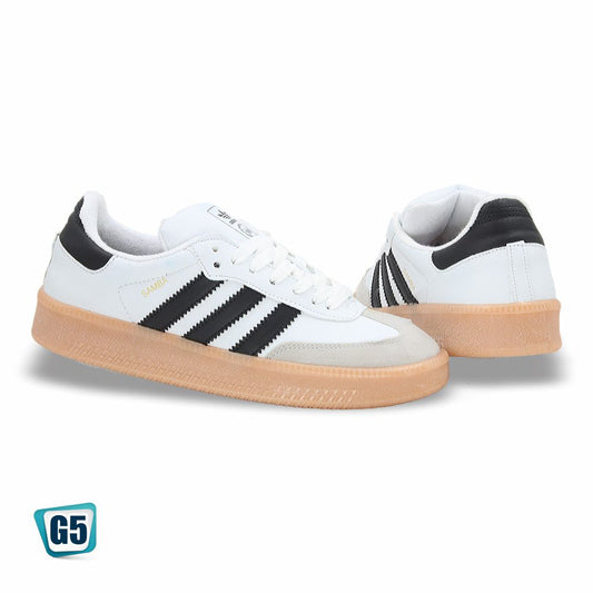 CALZADO URBANO REPLICA SAMBA COLOR BLANCO NEGRO