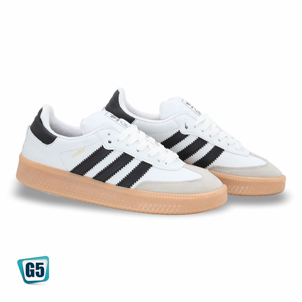 CALZADO URBANO REPLICA SAMBA COLOR BLANCO NEGRO