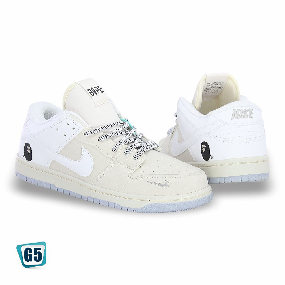 CALZADO URBANO NKE G520, ESTILO DUNKSB, COLOR BAPE, CORRIDA 22 - 24.5.