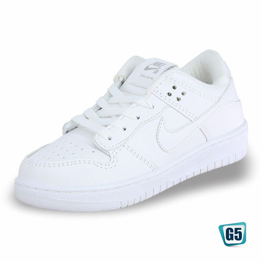 CALZADO URBANO, G520, KID´S, AIR FORC 1, ESTILO 6000G, COLOR BLANCO TOTAL.