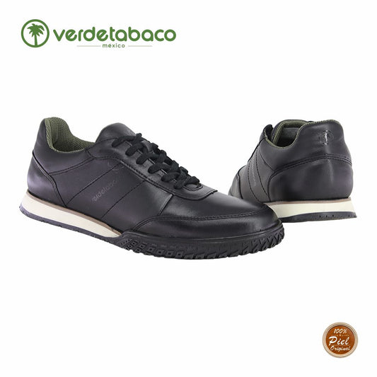 VERDE TABACO, CHOCLO CONFORD PARA CABALLERO, ESTILO 1322, COLOR NEGRO.