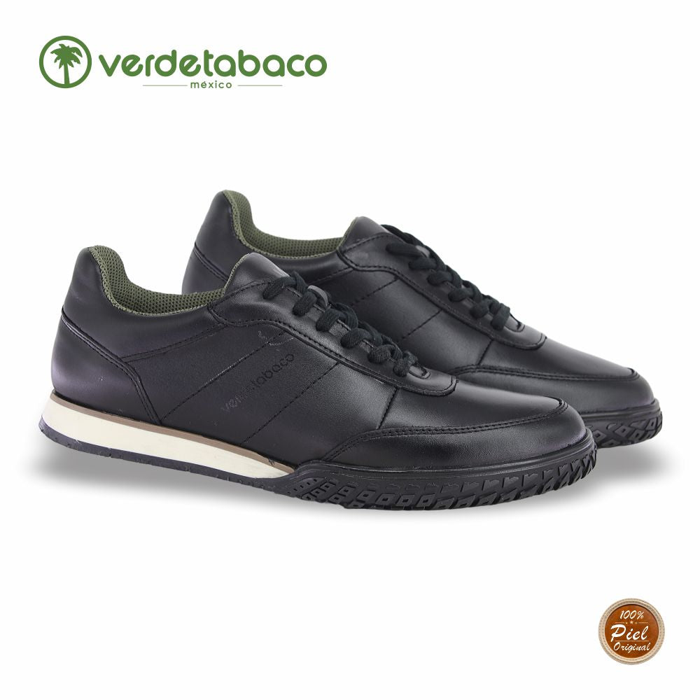 VERDE TABACO, CHOCLO CONFORD PARA CABALLERO, ESTILO 1322, COLOR NEGRO.