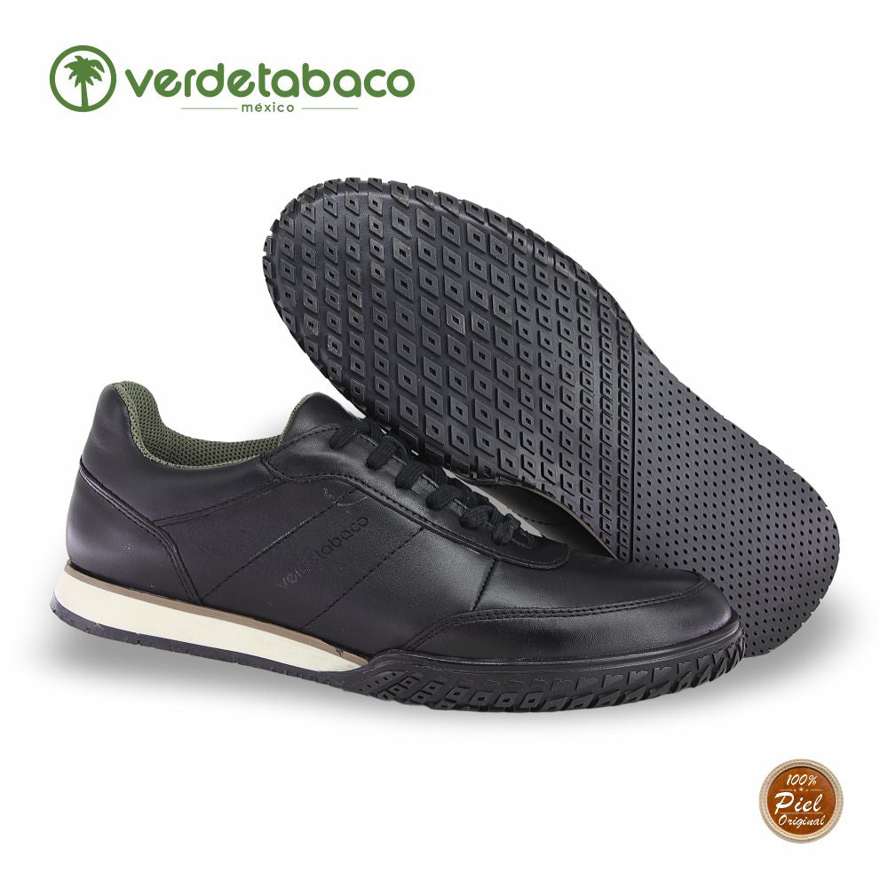 VERDE TABACO, CHOCLO CONFORD PARA CABALLERO, ESTILO 1322, COLOR NEGRO.