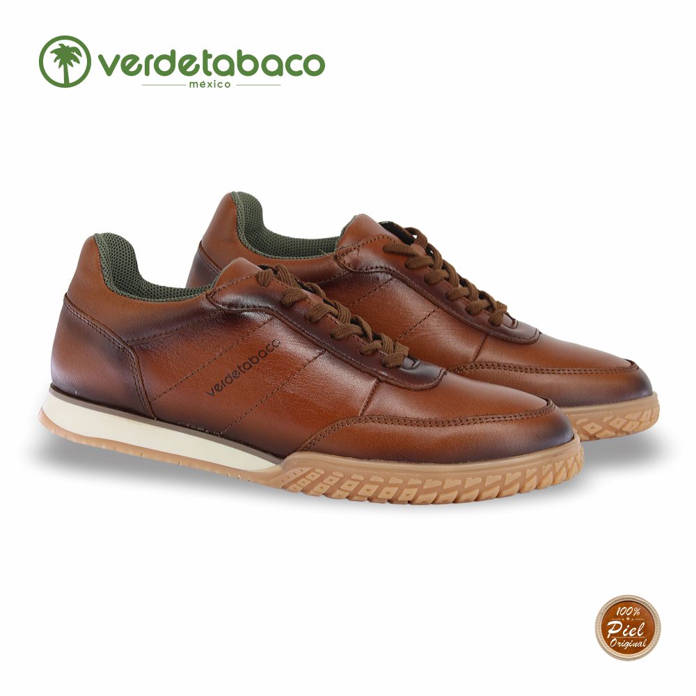 VERDE TABACO, CHOCLO CONFORD PARA CABALLERO, ESTILO 1322, COLOR MIEL.