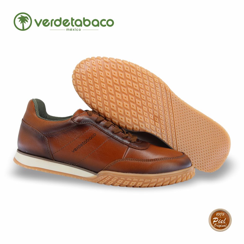 VERDE TABACO, CHOCLO CONFORD PARA CABALLERO, ESTILO 1322, COLOR MIEL.