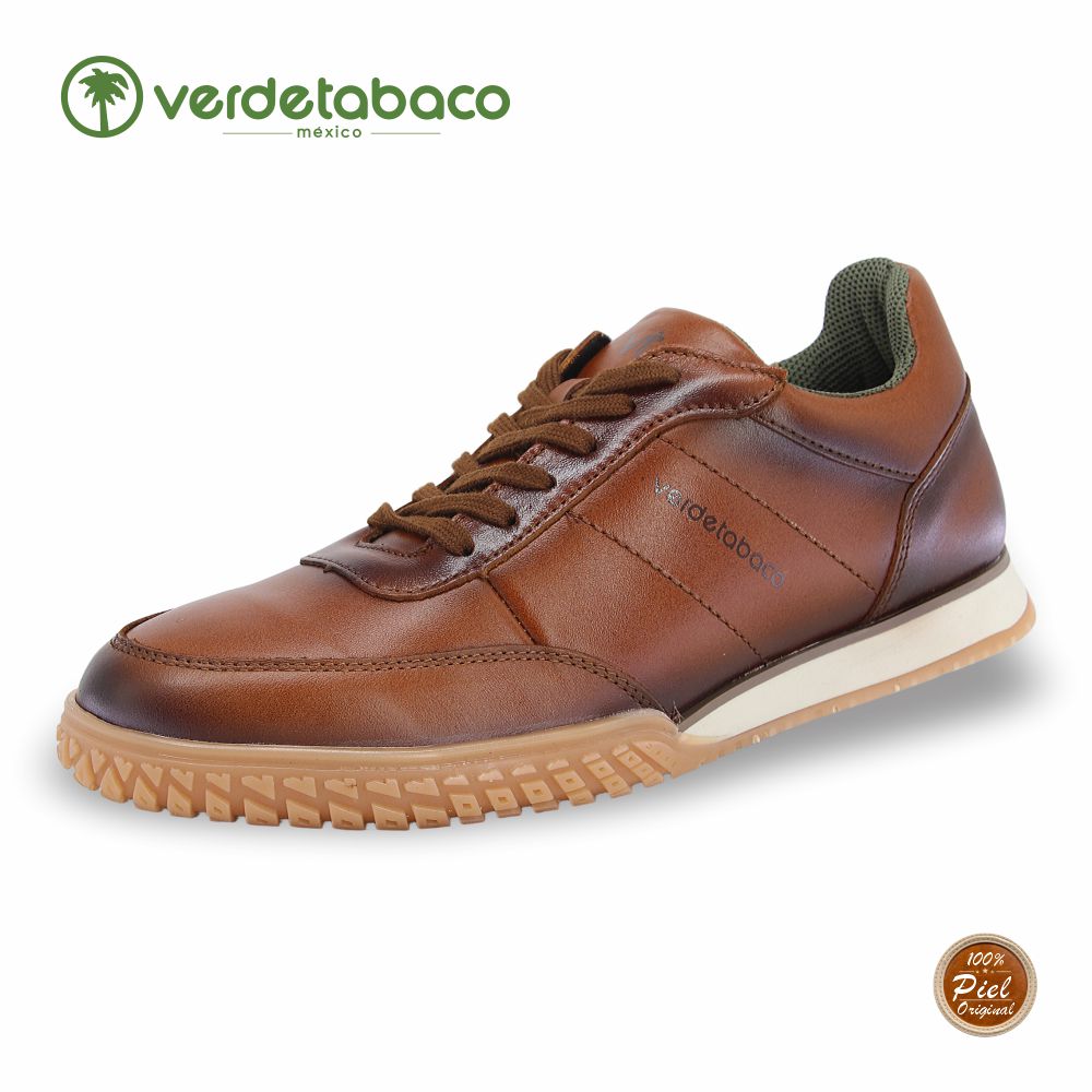 VERDE TABACO, CHOCLO CONFORD PARA CABALLERO, ESTILO 1322, COLOR MIEL.