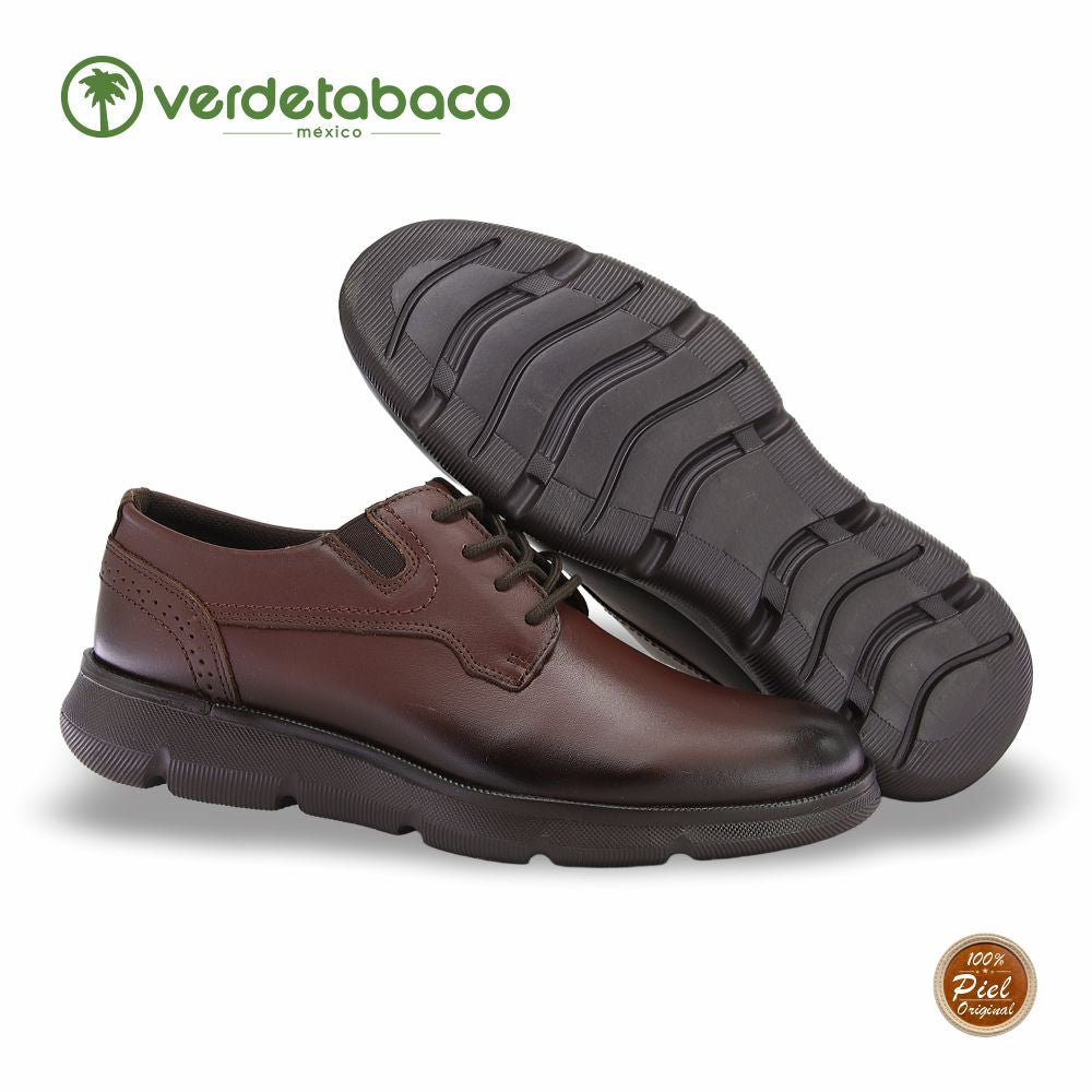 VERDE TABACO, CHOCLO CONFORD PARA CABALLERO, ESTILO 1322, COLOR SHEDRON.
