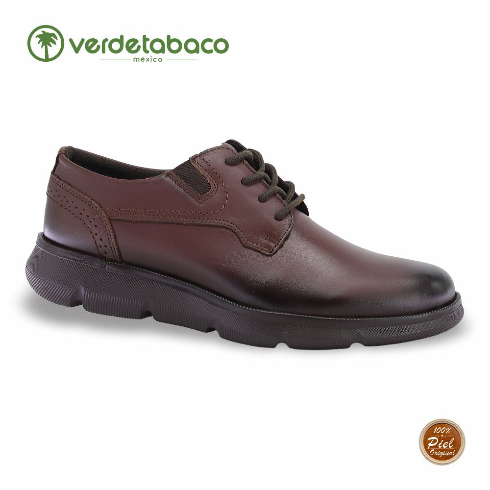 VERDE TABACO, CHOCLO CONFORD PARA CABALLERO, ESTILO 1322, COLOR SHEDRON.