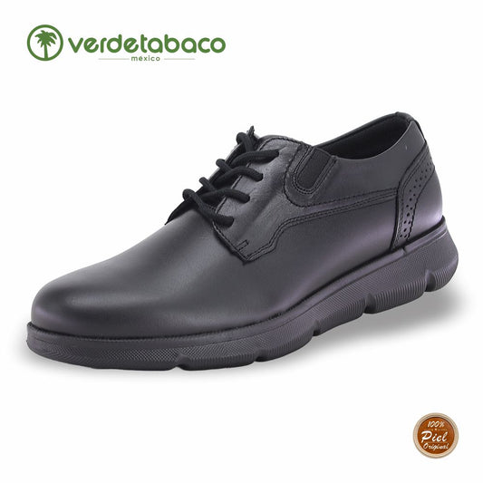 VERDE TABACO, CHOCLO CONFORD PARA CABALLERO, ESTILO 1322, COLOR NEGRO.