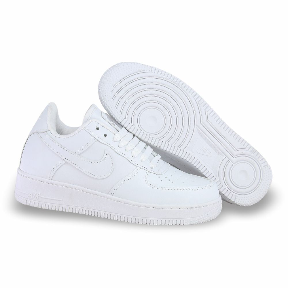 CALZADO URBANO, L20-1, AIR FORCE 1, ESTILO 1600G, COLOR BLANCO BLANCO.