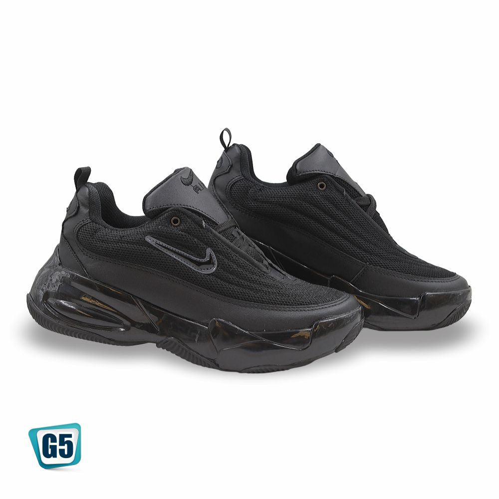 CALZADO DEPORTIVO CASUAL, G520, NIKE AIR MAX, ESTILO 2532H, COLOR NEGRO TOTAL.