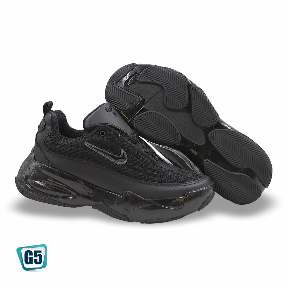 CALZADO DEPORTIVO CASUAL, G520, NIKE AIR MAX, ESTILO 2532H, COLOR NEGRO TOTAL.