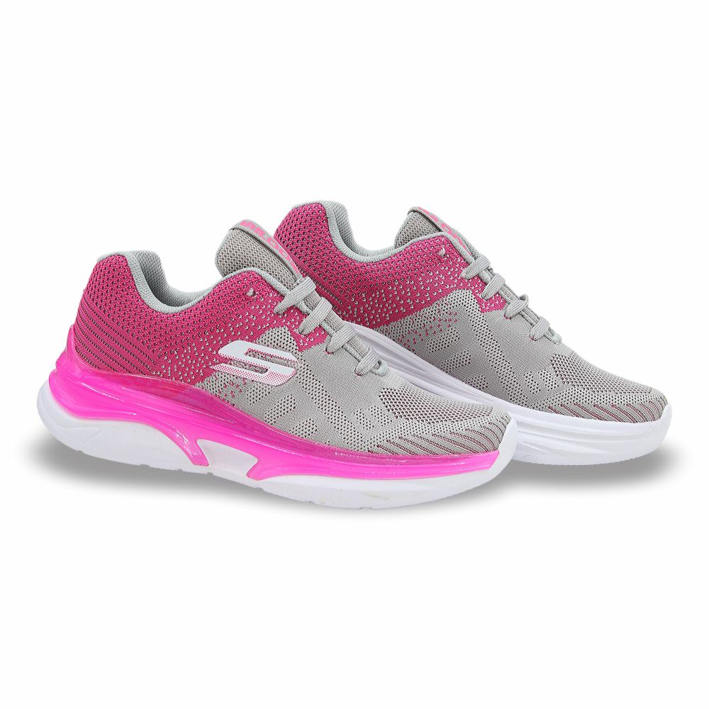 Tenis Deportivo Light mod. 1250 Color Gris Fiusha