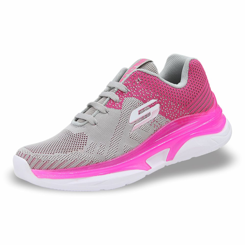 Tenis Deportivo Light mod. 1250 Color Gris Fiusha