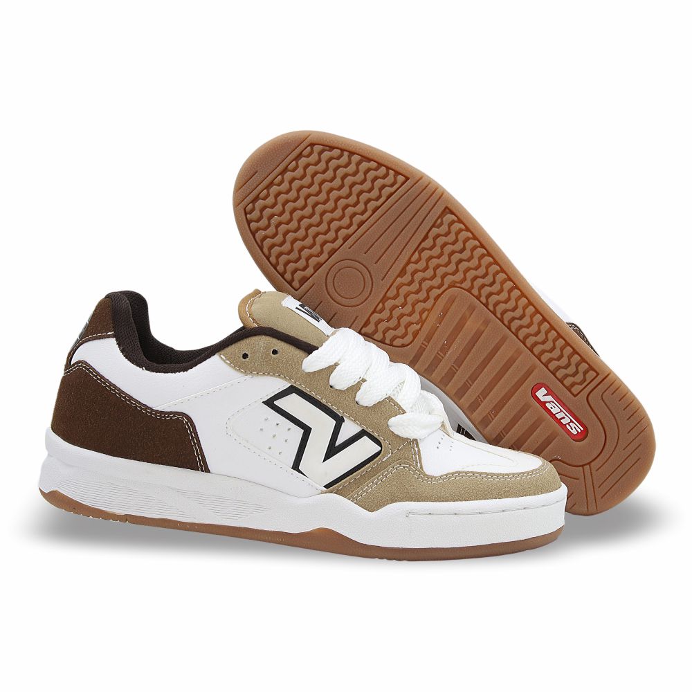 CALZADO URBANO V-029 BLANCO ARENA CAFÉ