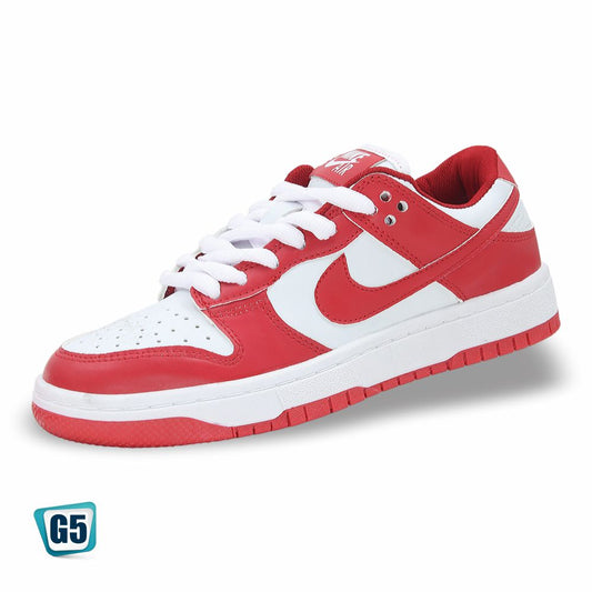 CALZADO URBANO REPLICA NIK DUNK G1 COLOR BLANCO ROJO