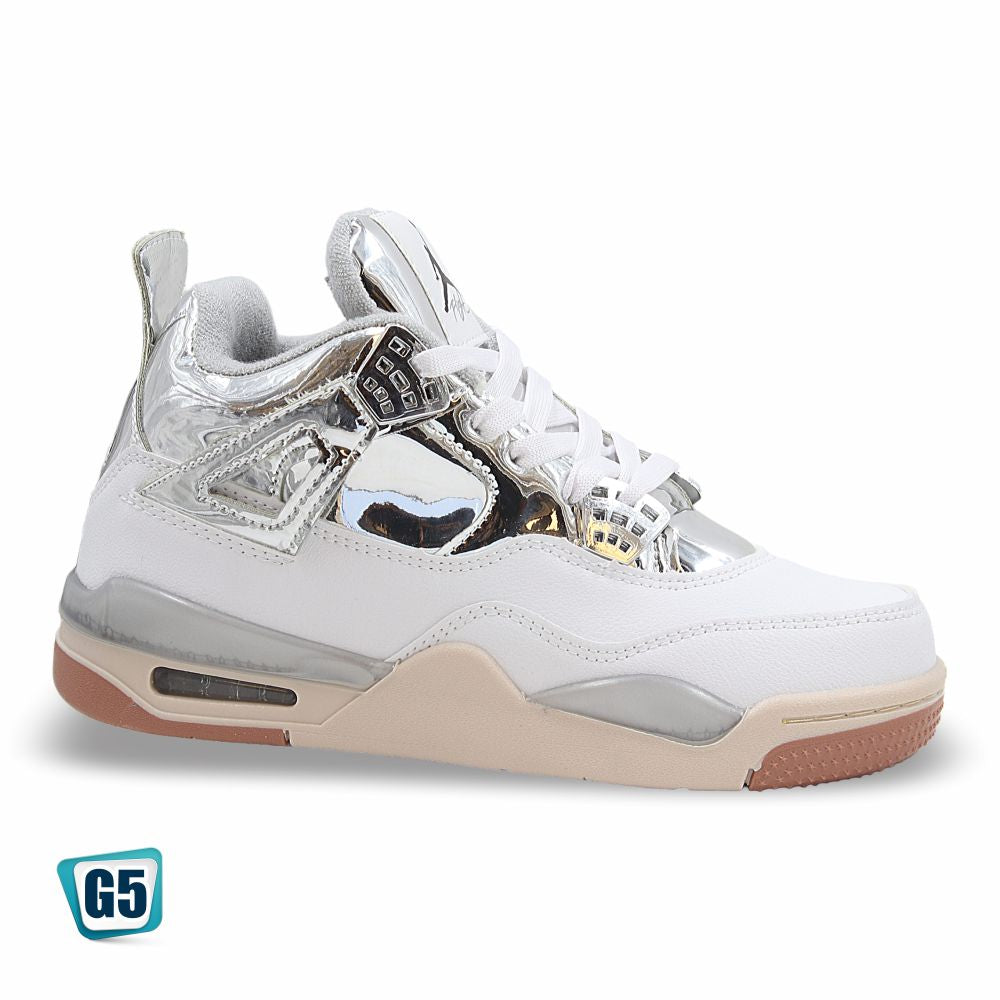 CALZADO URBANO REPLICA AIR JORDAN MOD. R4-2YM COLOR RAYO