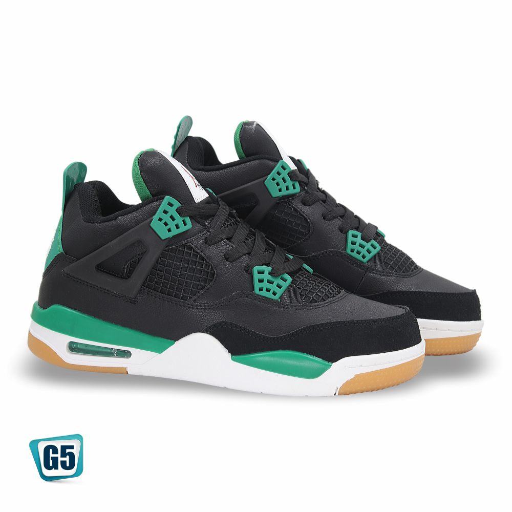 CALZADO URBANO REPLICA AIR JORDAN MOD. R4YM COLOR BLACK GREEN