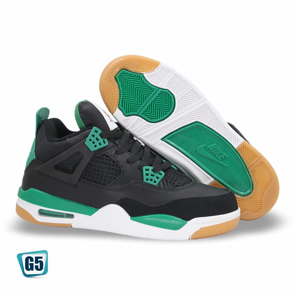 CALZADO URBANO REPLICA AIR JORDAN MOD. R4YM COLOR BLACK GREEN