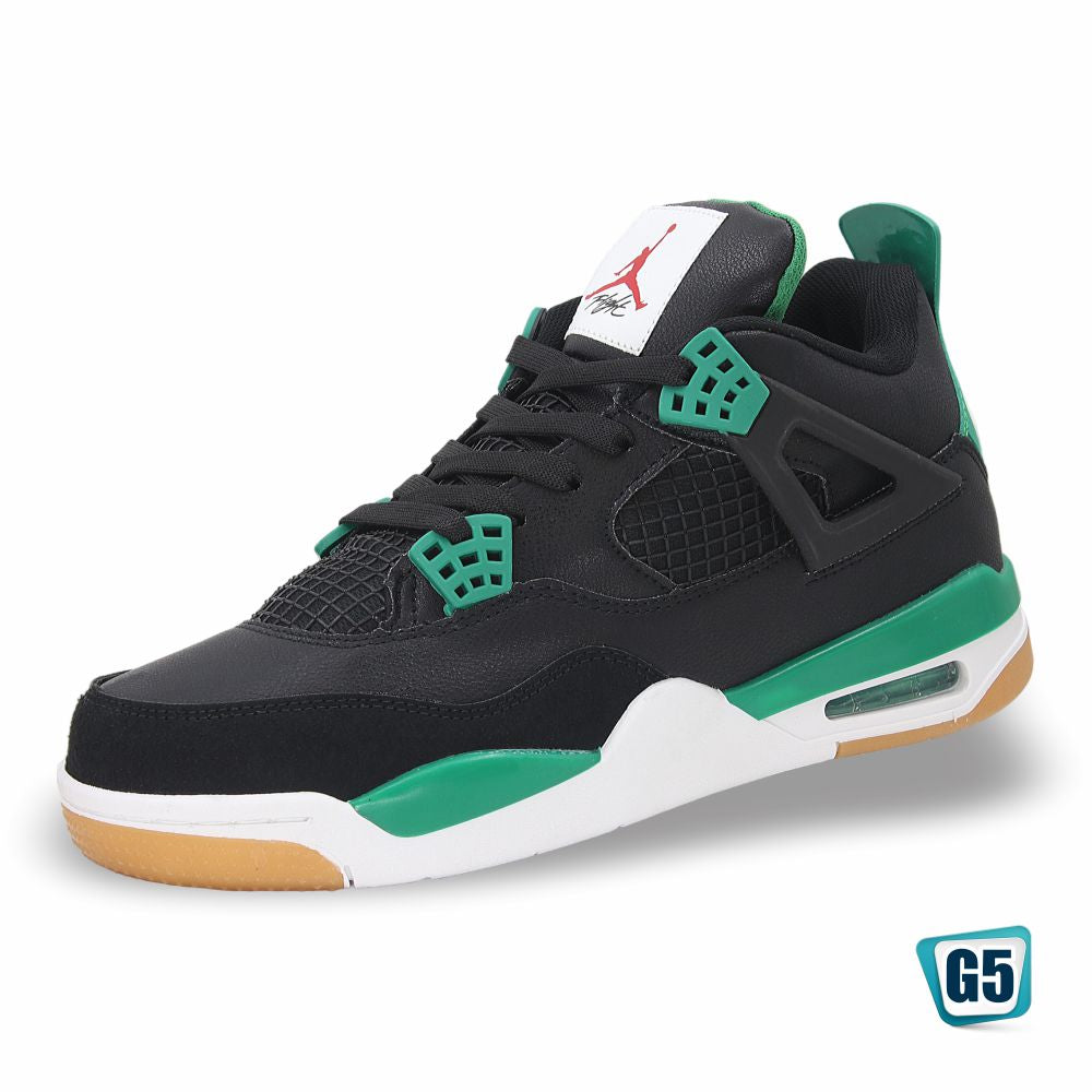 CALZADO URBANO REPLICA AIR JORDAN MOD. R4YM COLOR BLACK GREEN